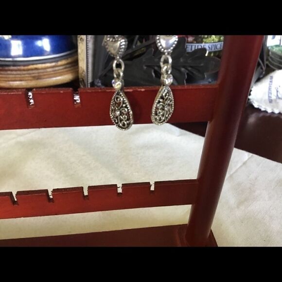 $8 ea or 3/$15 Silvertone Heart & Drop Earrings - Picture 6 of 7